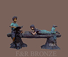 Children Garden Bronze Sculpture