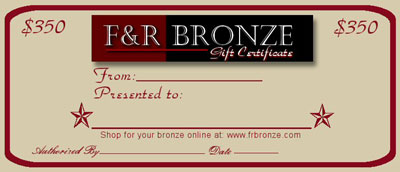 F&R Bronze gift certificate